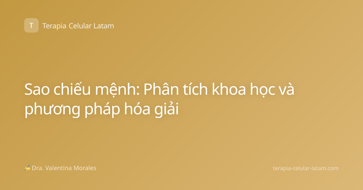 Sao chiếu mệnh: Phân tích khoa học và phương pháp hóa giải
